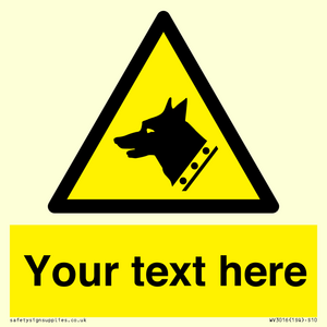 Custom Warning: Guard dog